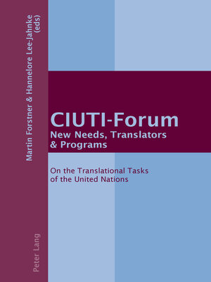 cover image of CIUTI-Forum- New Needs, Translators & Programs
